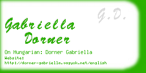 gabriella dorner business card